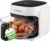 NutriChef Family Size 7.5 Quart Air Fryer | 6 Preset Cooking Modes | Glass Fry Bowl for Best Cooking | 360° Air Circulation | Cook Veggies, Steak, Fries, Seafood, Chicken & More | White