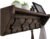 WEBI Coat Rack Wall Mount with Shelf,24″ Long Wall Shelf with Hooks Underneath,5 Triple Hooks for Entryway,Hallway,Bedroom,Weathered Brown