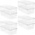 Vtopmart 8pcs Clear Stackable Storage Bins with Lids