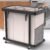 Laundry Hamper 3 Section,230L Rolling Dirty Clothes Hamper White