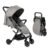Lightweight Travel Stroller for Baby & Toddlers – Easy Fold & Compact Stroller with Canopy, Storage Basket, Multi-Position Recline & Convenient One-Hand Fold (Grey)