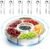 Divided Serving Tray with Lid and Handle, 6 Compartments Snackle Box