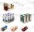 Tiawudi Set of 10 Clear Plastic Storage Bins, 4 Large and 6 Small Stackable Storage Containers for Pantry Organization, Organizer Bins for Home, Kitchen, Bathroom, Office, Cabinet Shelf Organizers