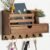 Key Holder Wall Mount, Mail Organizer with 6 Hooks and Storage Drawer