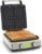 GreenPan Elite 4-Square Belgian & Classic Waffle Maker,Healthy Ceramic Nonstick Dishwasher Safe Plates, Adjustable Shade/Crunch Control, Wont Overflow, Easy Cleanup Breakfast, PFAS-Free, Cream White