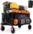 Originsure 220L Collapsible Beach Wagon Cart, 360lbs Heavy Duty, Black