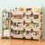 Toy Storage Organizer, Wooden Toy Organizers and Storage with Bookshelf, Toy Storage Shelf with 3 Shelves and 12 Storage Bins, Kids Bookshelf for Playroom, Nursery, Bedroom, Bookcase for Kids, White