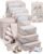 10 Set Packing Cubes for Travel, Gifts for Women Mom,Anti-Tearing Suitcase Organizer for Luggage with Shoe & Hanging Toiletry Bag,OlarHike Vacation Essentials & Accessories for Cruise Ship
