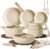 CAROTE 25pcs Ceramic Cookware Set, Pots and Pans Set with Detachable Handle