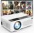TMY 1080P Mini Portable Projector, 2-way Bluetooth, with 80in Screen