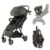 Ingenuity 3Dquickclose CS+ Compact Fold Stroller – Lightweight Stroller with Oversized Canopy, Extra-Large Storage and Compact Fold, Forest