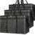 Bodaon 3 Pack Insulated Food Delivery Bags, XXXL Catering Cooler Bag Black