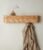 Kazai. Wall-Mounted Coat Rack ‘Toke’ – Modern Design Coat Rack with Hidden Wall Hooks – Solid Wood Veneer Panel Coat Hanger – Oak