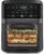 Chefman Air Fryer 6-in-1, XL 14-Quart Multifunctional Airfryer with Touchscreen Controls, Rotisserie, Food Dehydrator, Convection Oven, Bake, Broil, and Reheat Functions, Windowed Door – Black