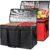 Bodaon 2-Pack Insulated Food Delivery Bag, XXX-Large Grocery Bag, Black+Red