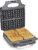 bella Waffle Maker, Non-stick, Extra Large Plates, Stainless Steel/Black