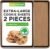 NutriChef 2-Piece Nonstick XL Cookie Sheets for Baking – 22″ x 16″ Stackable Extra Large Baking Sheet – Carbon Steel Baking Pans, PFOA, PFOS, PTFE Free- NCLGBP28