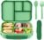 Amathley Lunch Box Kids,Bento Box Adult,Leakproof Lunch Containers for Adults/Kids/Toddler,1200ML-4 Compartments bento Lunch box with Utensil,Microwave & Dishwasher & Freezer Safe (Cyan)
