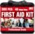 M2 BASICS 300 Piece First Aid Kit w/Durable Bag for Home, Business, Office