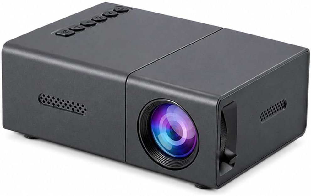Portable LCD Projector, Mini Portable Projection Angle Adjustable LED Projector for Home Theater