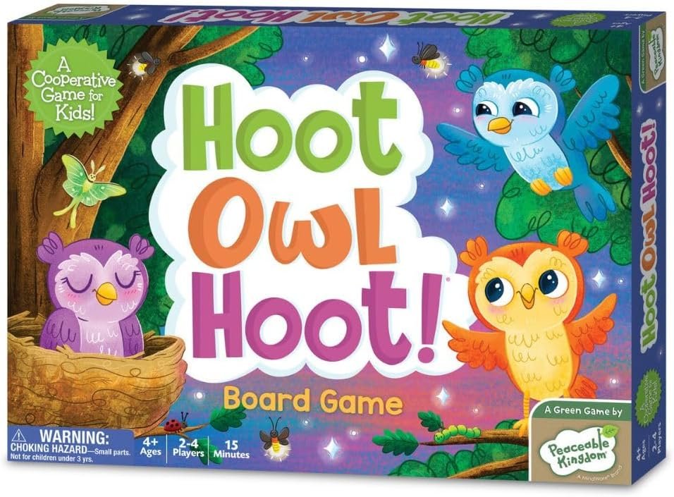 Peaceable Kingdom Hoot Owl Hoot – Cooperative Matching Game For Kids