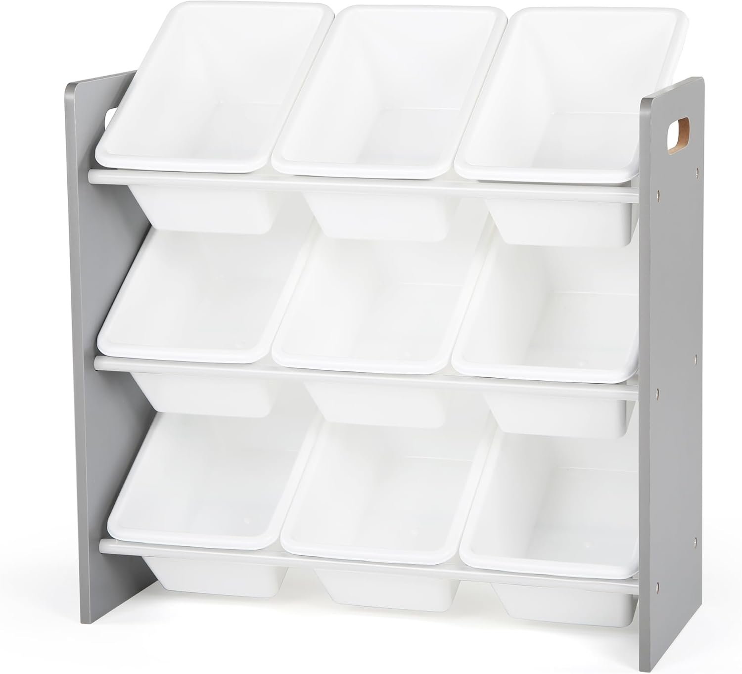 Humble Crew Kids Toy Organizer with 9 Bins, 3 Tier Storage for Playroom