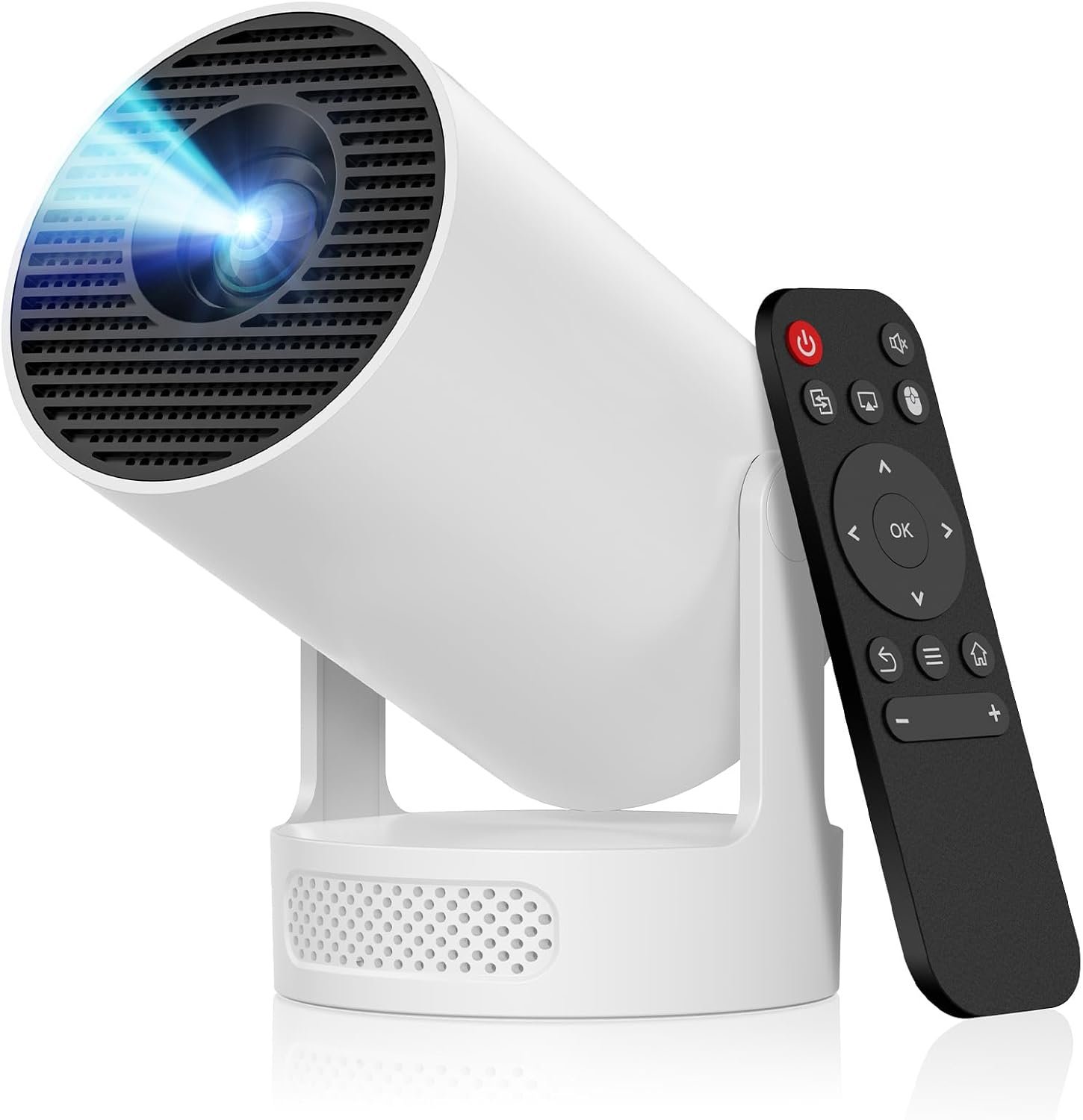 Mini Portable Projector with Bluetooth 5.4 and WiFi 6, 4K Support