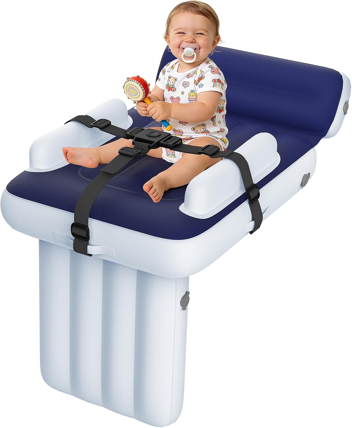 Inflatable Toddler Airplane Bed,Portable Seat Extender for Plane Car Train