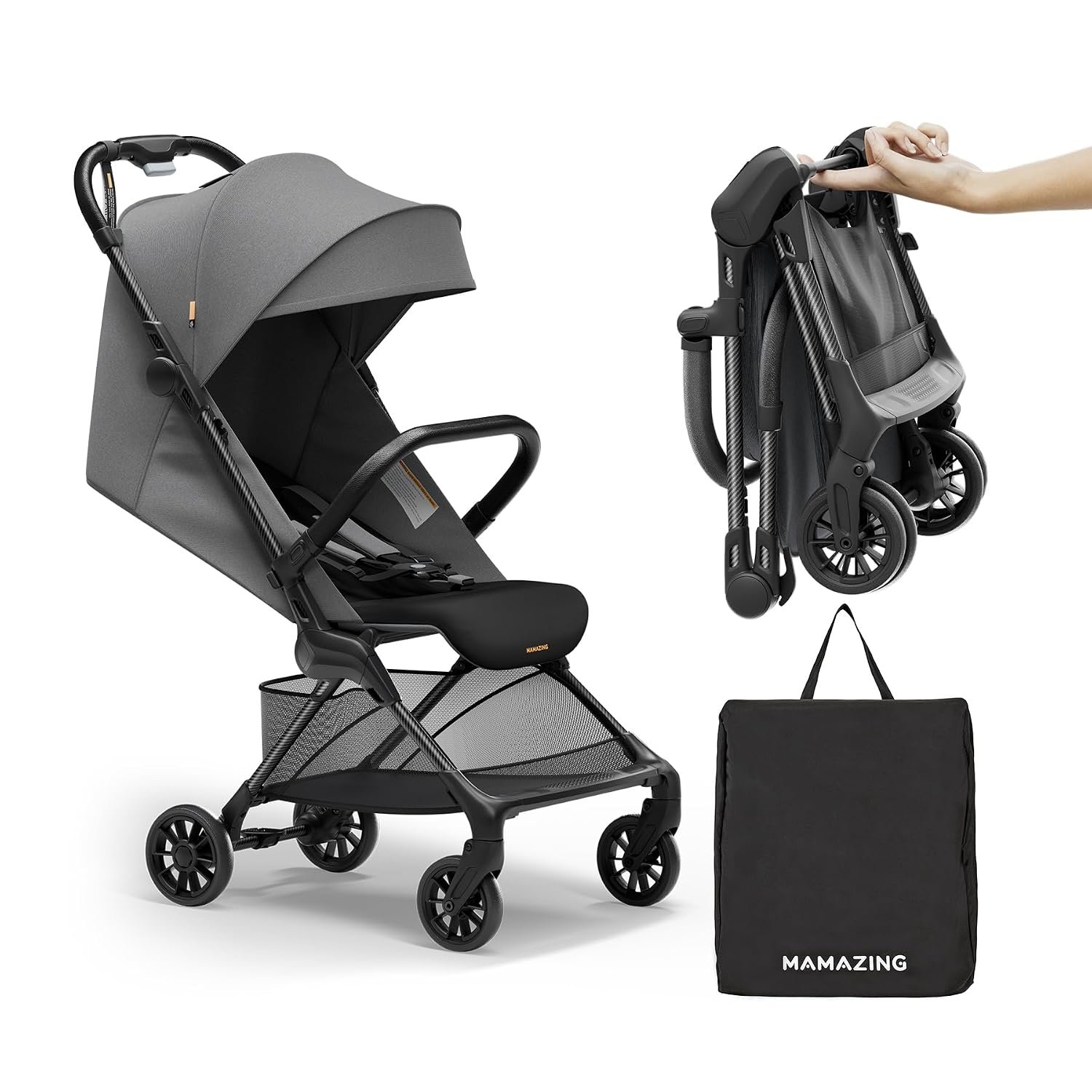 Mamazing Ultra Air X Baby Travel Stroller, Ultra-Lightweight Under 10 lbs