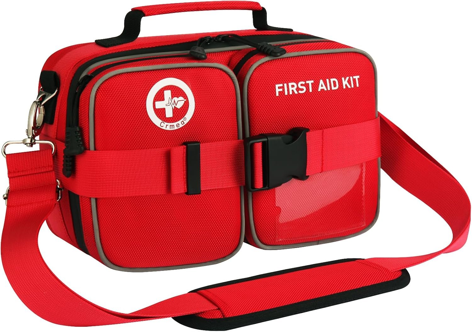 516 Piece First Aid Kit for Car, Travel & Home, FSA Eligible HSA Items – Large Professional Waterproof Compact Labeled Emergency Kit with Molle Shoulder Strap for Camping, Hiking & Survival