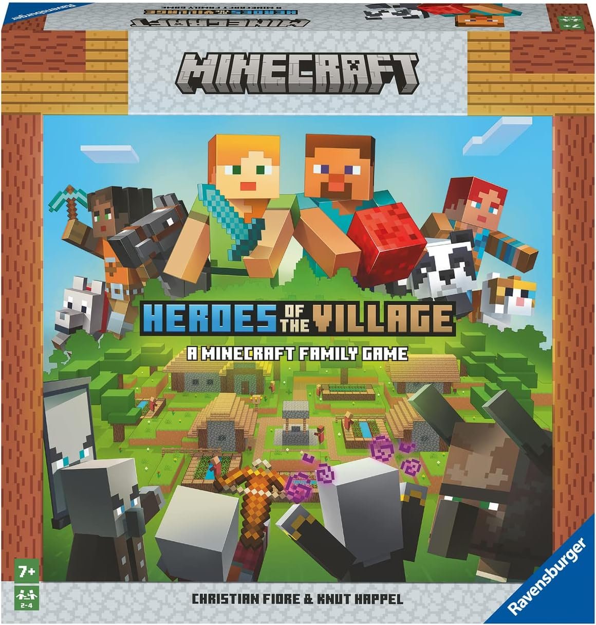 Ravensburger Minecraft Heroes of The Village | Cooperative Board Game | Exciting & Unpredictable | Perfect for Families and Minecraft Enthusiasts | Suitable for Kids & Adults