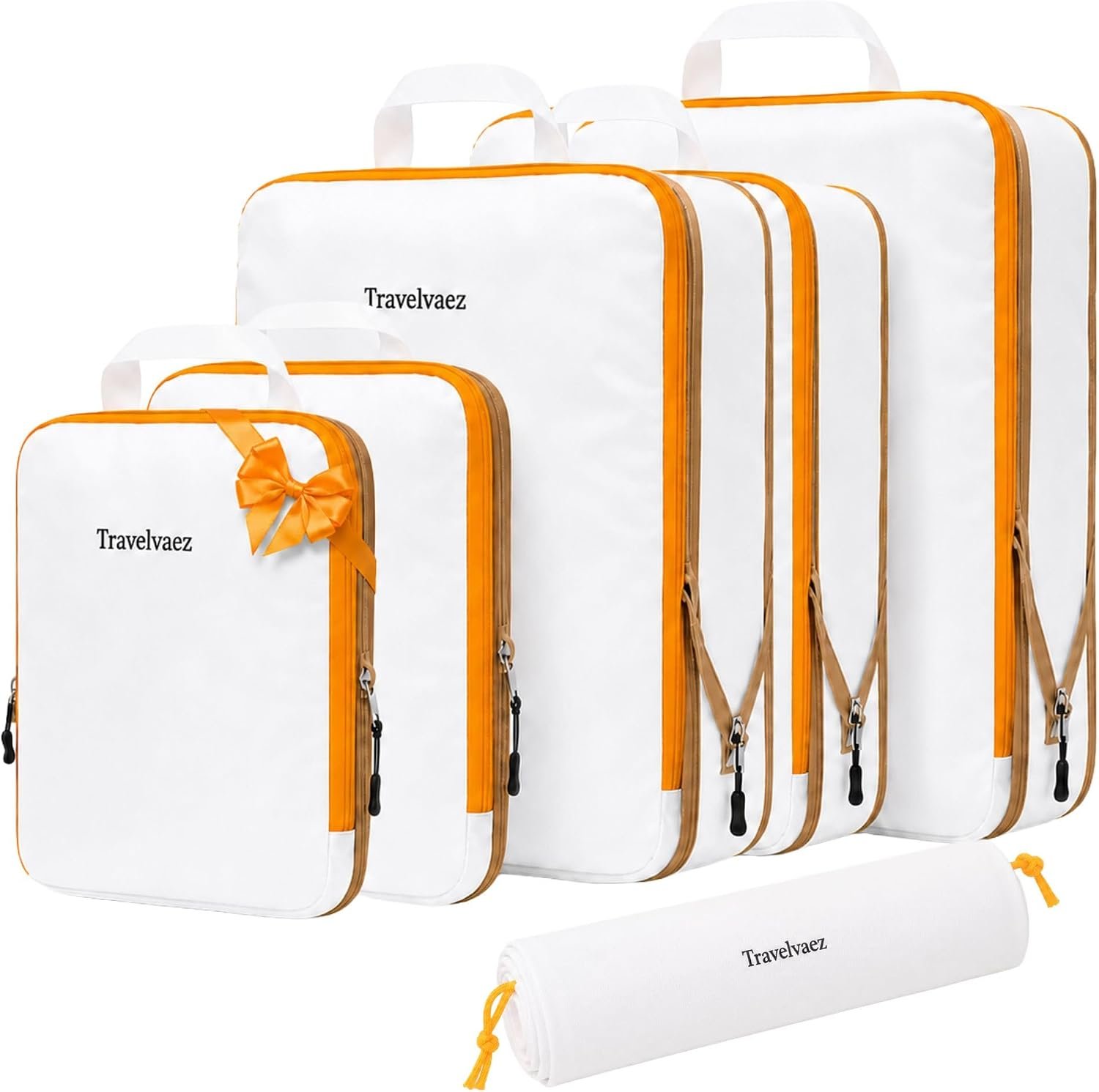6 Set Large Compression Packing Cubes for travel.