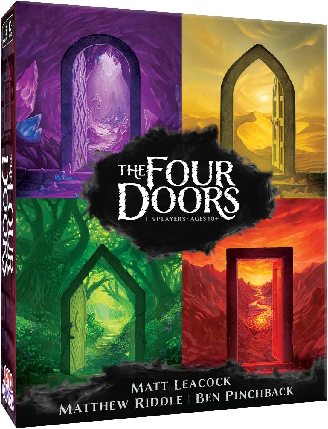 Happy Camper – The Four Doors | Cooperative Game by Pandemic and Forbidden Island Creator | Perfect for Solo Play, Two Players, and Small Groups | Portable Adventure Game