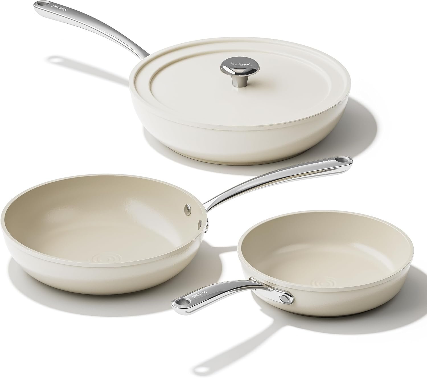 Redchef Non Stick Frying Pans 8/9.5/11″ Ceramic Frying Pan Set of 4 Skillet