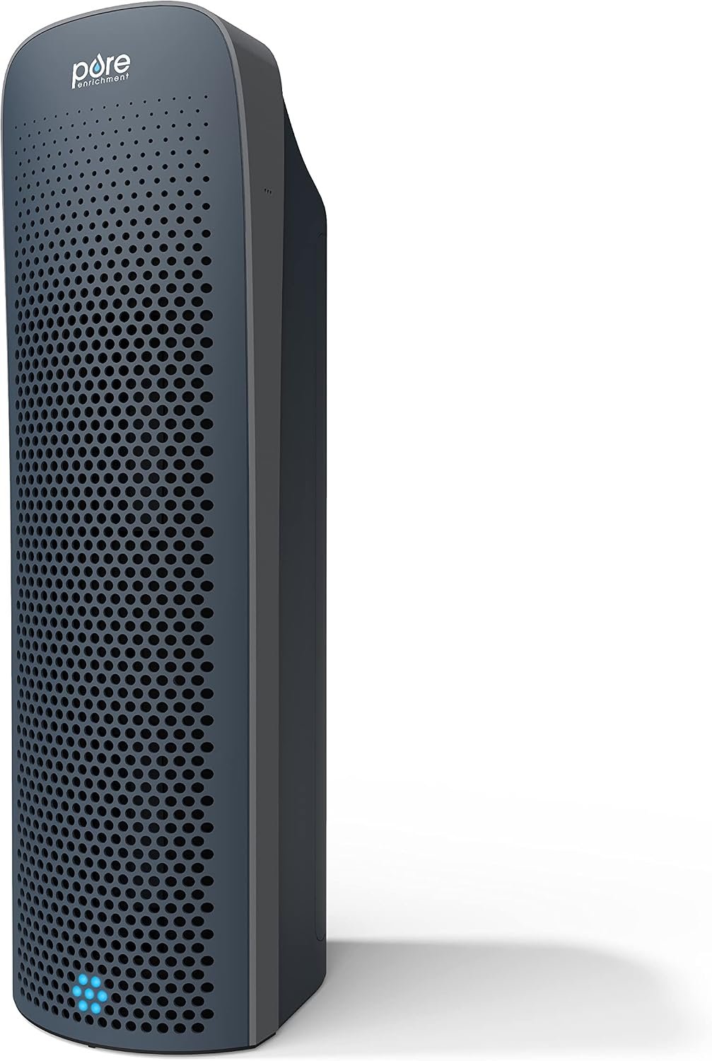 Pure Enrichment PureZone Elite True HEPA Large Room Tower Air Purifier with Air Quality Monitor, 4 Stage Filtration and UV-C Light, Helps Destroy Bacteria, Smoke, Pollen & Dust (Graphite)