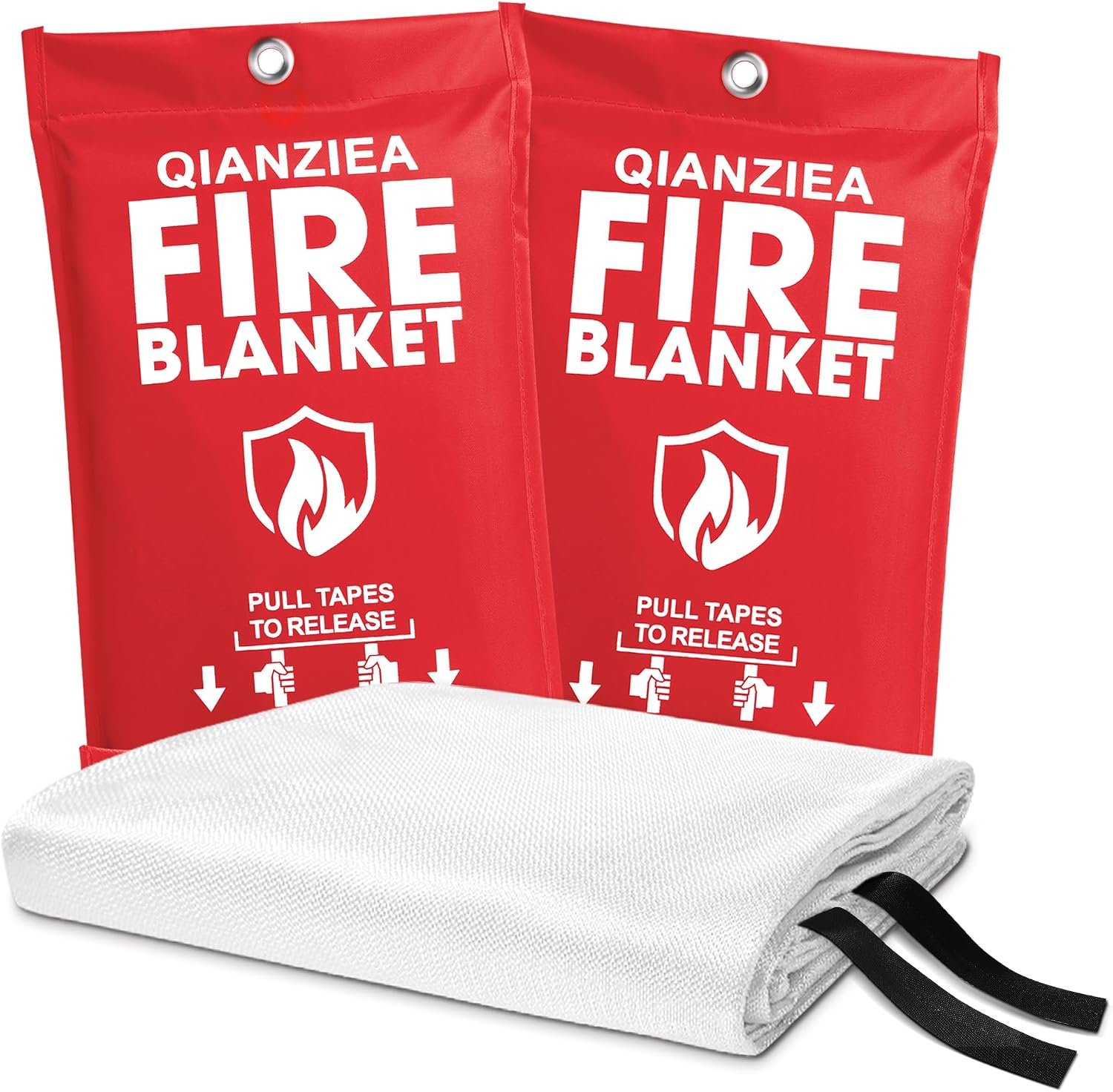 Fire Blanket, Fire Blankets Emergency for Home and Kitchen Camping Car Office Warehouse Emergency Survival Safety,2 Pack,40” X 40”
