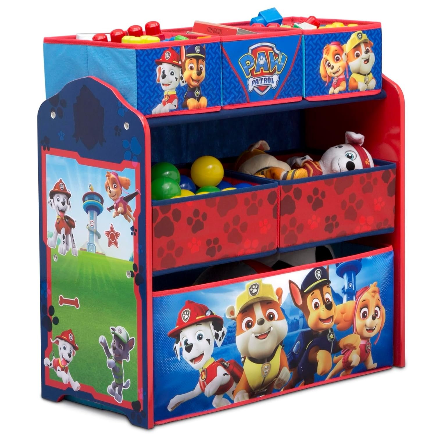 Delta Children Design & Store 6 Bin Toy Storage Organizer, Nick Jr. PAW Patrol