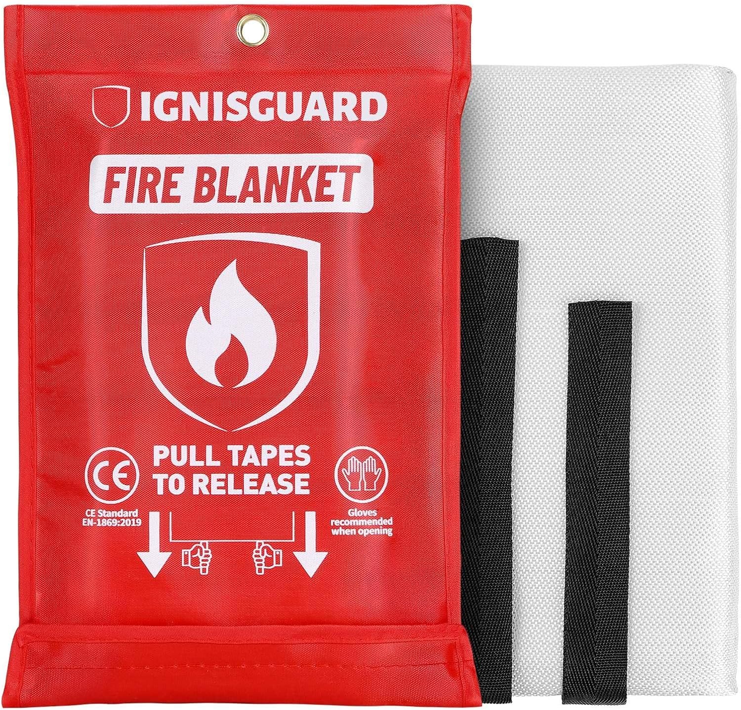 Fire Blankets Emergency for Home and Kitchen, 40″ x 40″, 1 Pack