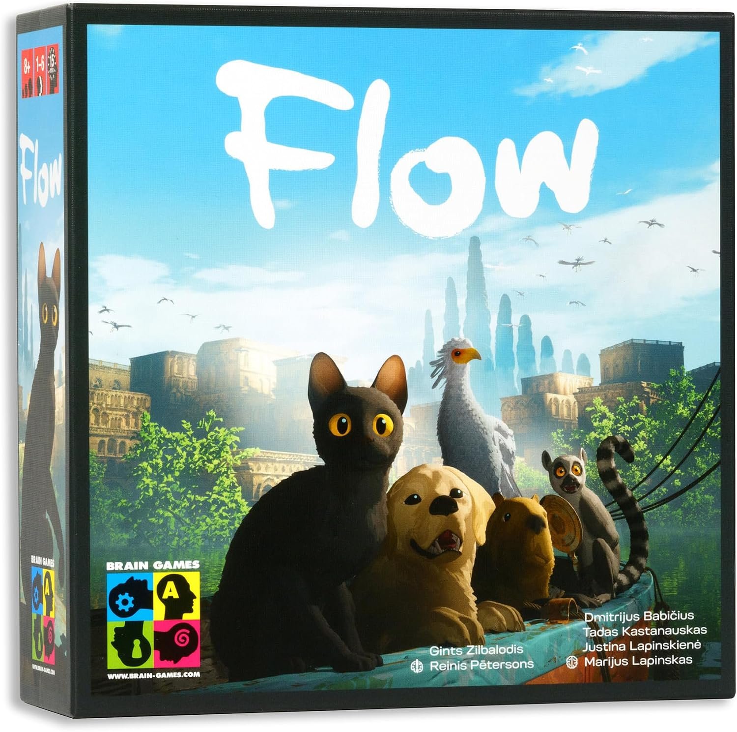 Flow Cooperative Board Game – Strategy Game for 1–4 Players Ages 8+
