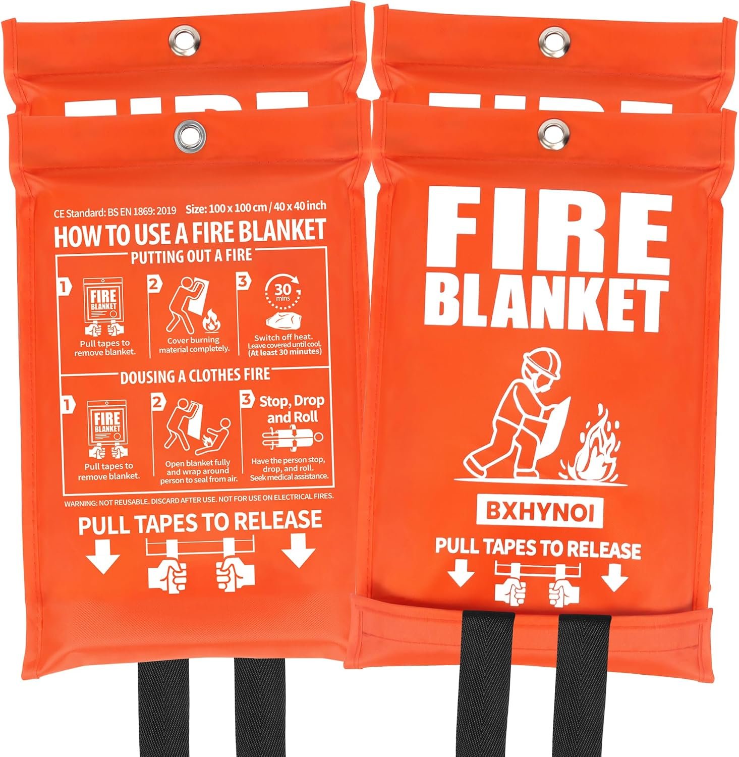 Fire Blanket for Kitchen and Home Camping Car Emergency Survival Safety,40″x 40″