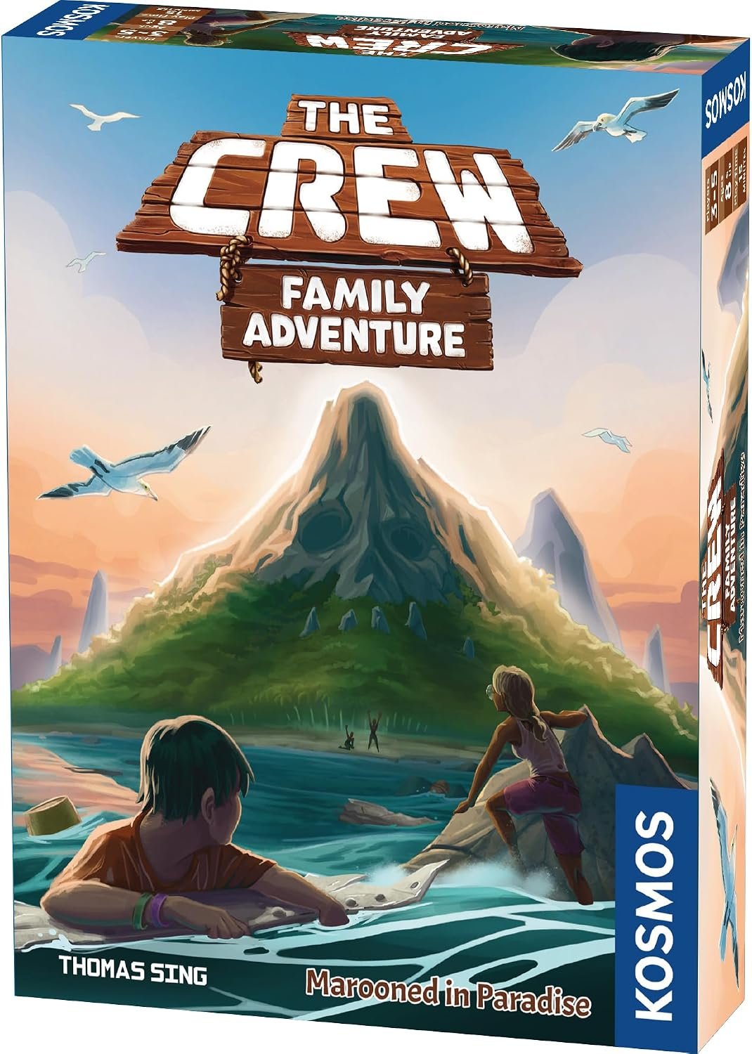 The Crew: Family Adventure – Marooned in Paradise: THE Crew – Family Adventure | Thames & Kosmos | Cooperative Card Game | Family Game Night | Ages 8 & UP | 2-5 Players | 15 Minute Playtime