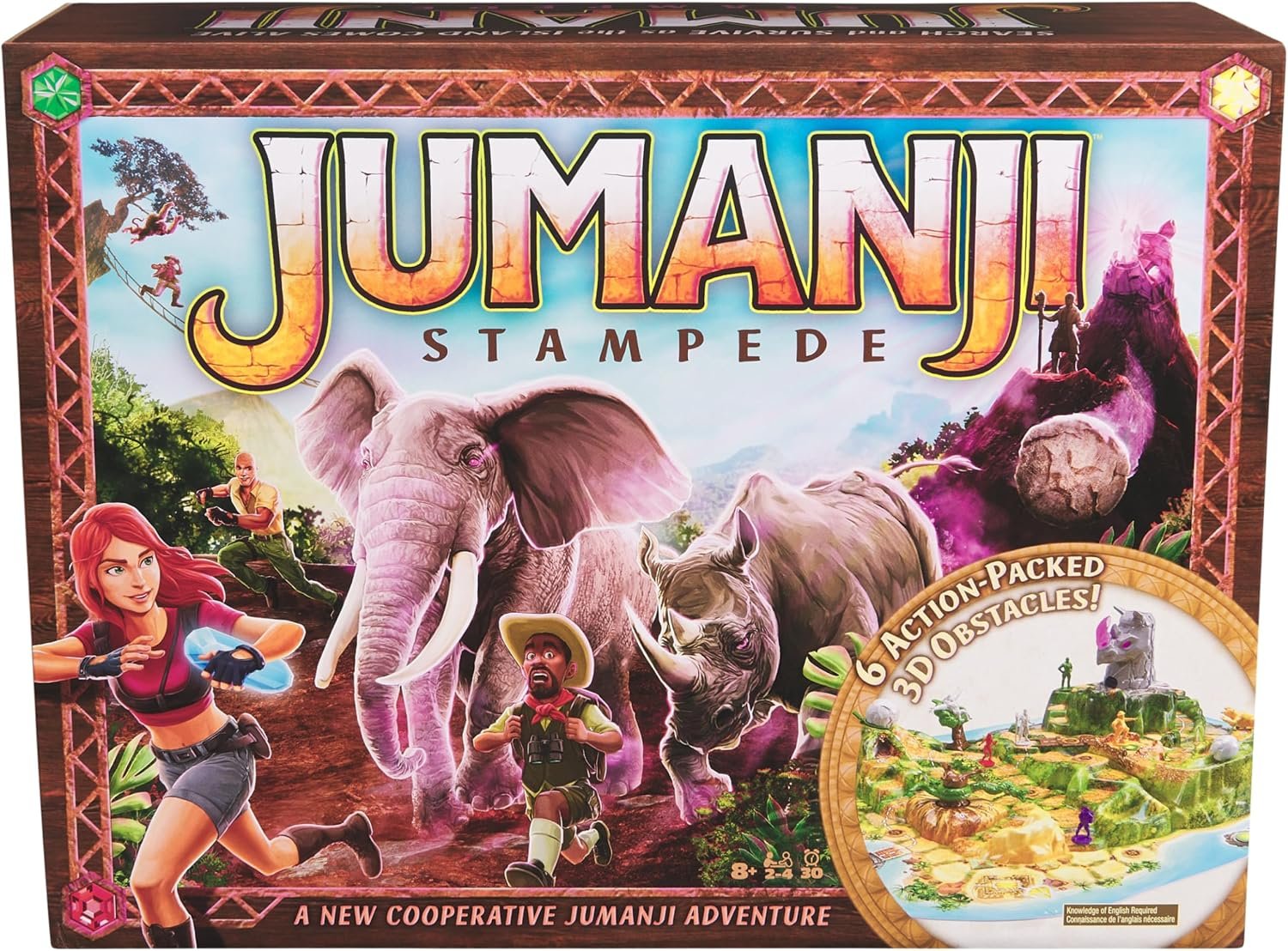Spin Master Games Jumanji Stampede 3D Cooperative Family Game