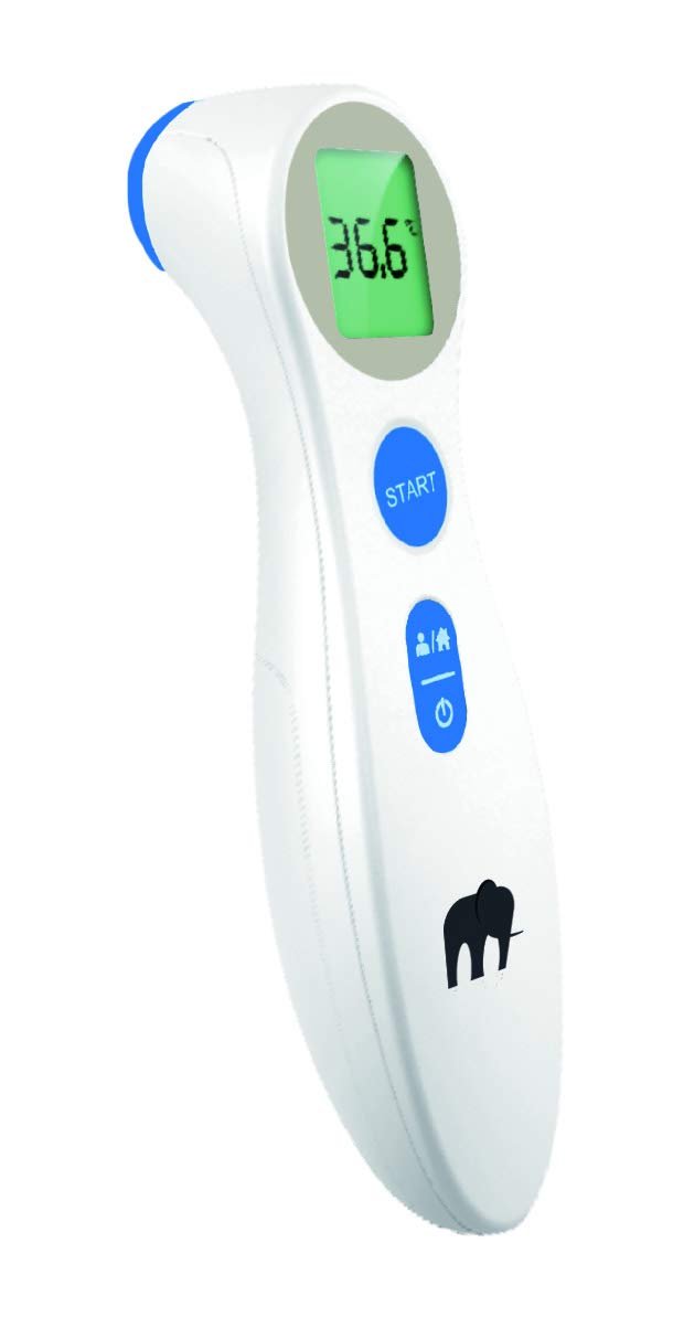 Forehead Thermometer, No Touch Home Use Digital for Adult & Kids, Sleek Infrared Temporal Fever Thermometer Fast and Accurate Reading with Backlight LCD Screen – Fahrenheit & Celsius