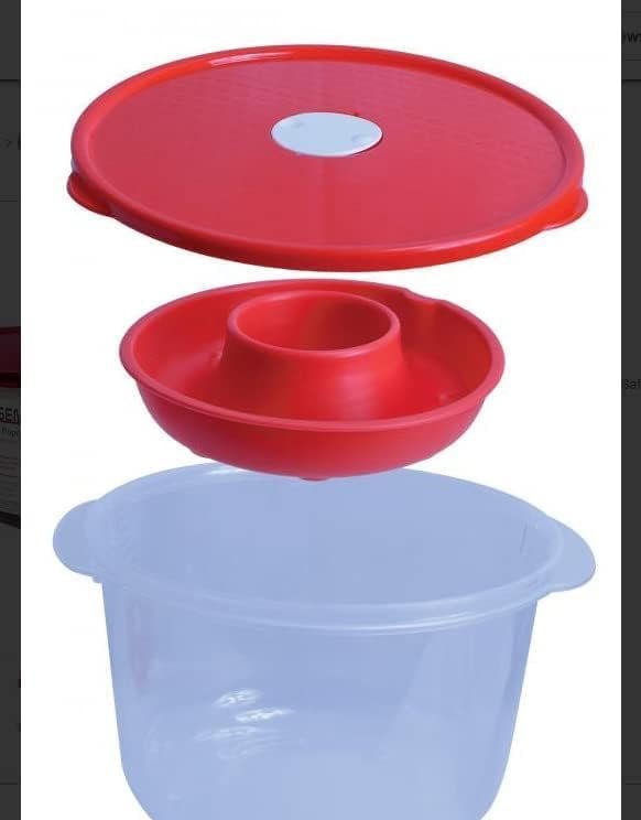 Microwave Popcorn Maker 16 Cup Capacity With Steam Vent and Silicone Insert BPA Free Dishwasher Safe
