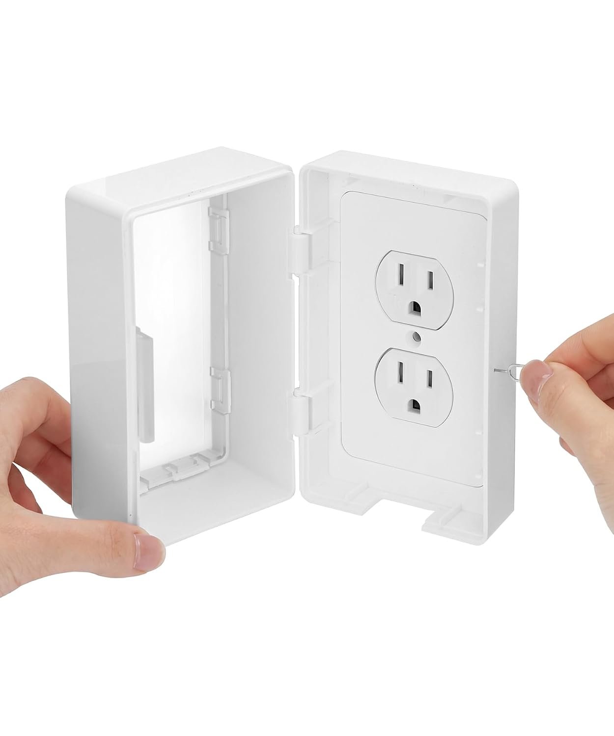 Bates- Baby Safety Outlet Cover Box, Locking Baby Proof Outlet Covers