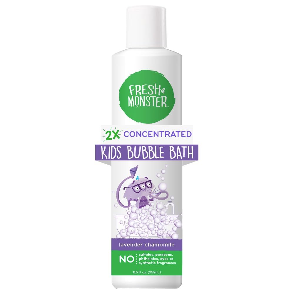 Fresh Monster Kids 2X Concentrated Bubble Bath, Lavender Chamomile, 8.5 oz
