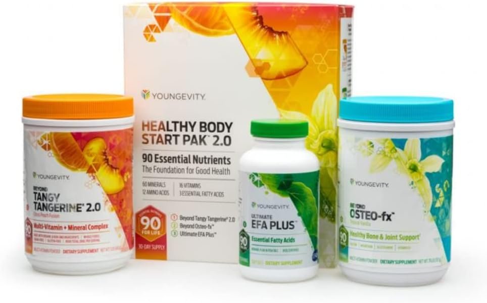Youngevity Healthy Body Start Pak 2.0 Complete Nutrition, 3 Product Set