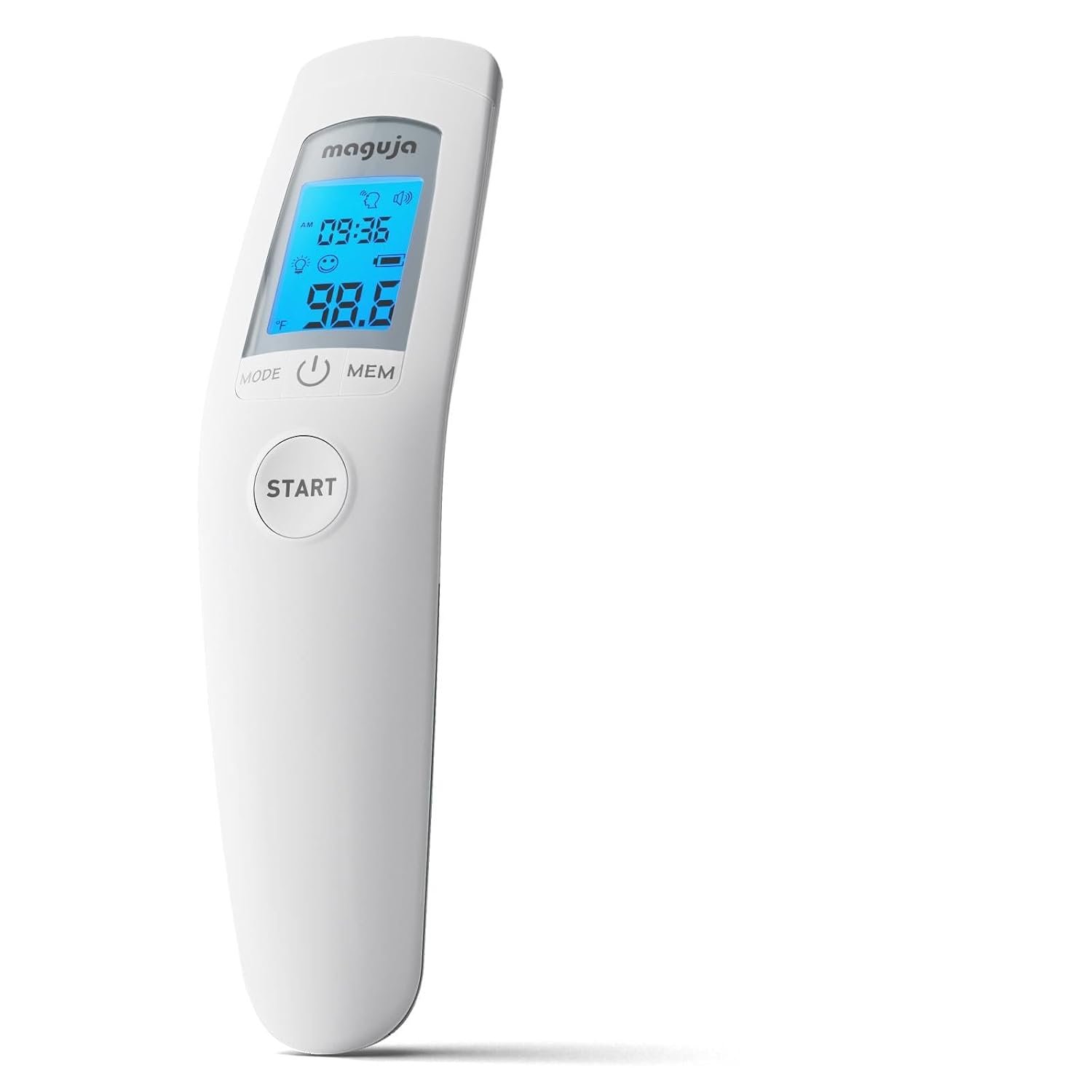 Infrared Forehead Thermometer, maguja Touchless Digital Infrared Thermometer for Adults, Kids, Baby with 3 in 1 Digital LCD Display for Forehead, Body with Fever Alarm and Memory Function