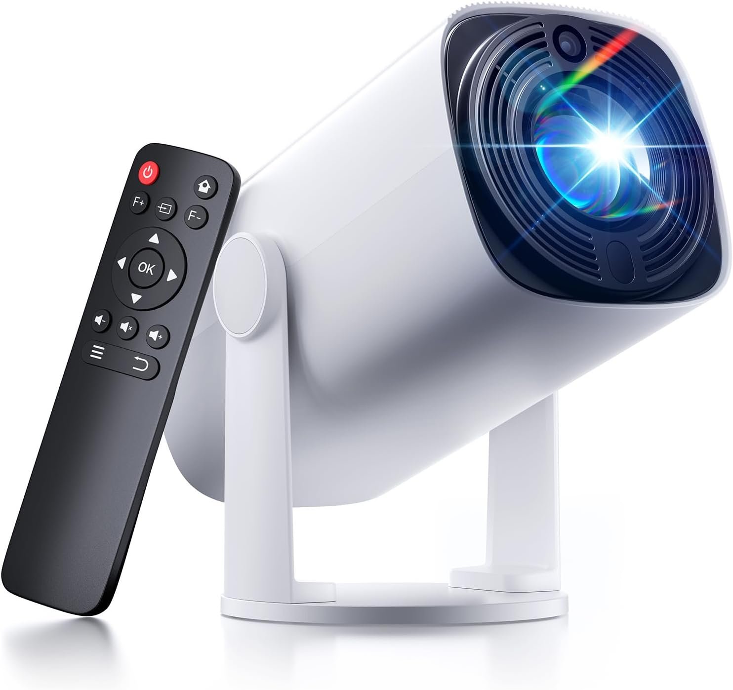 SOOMFON Mini Projector 1080P Support – Portable Small Video Movie Projector Bluetooth 5.1 Auto Keystone Electric Focus for Bedroom/Wall/Home/Outdoor/iPhone/Android/TV Stick