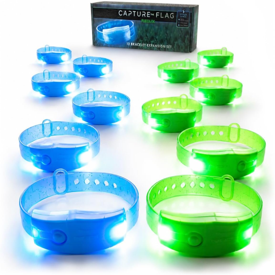 Capture the Flag Redux – 12-Player Expansion | LED Team Bracelets